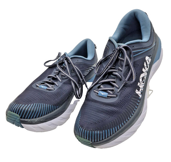 Hoka One One Bondi 7 Running Shoes Mens US Size 11.5M Ombré Blue Provincial Blue